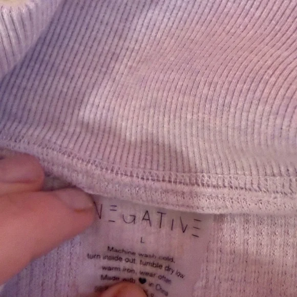 Negative Underwear Lilac Waffle Knit pullover - Picture 4 of 4